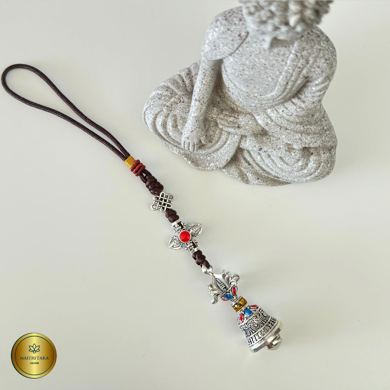 Tibetan Buddhist Vajra & Bell Key Chain