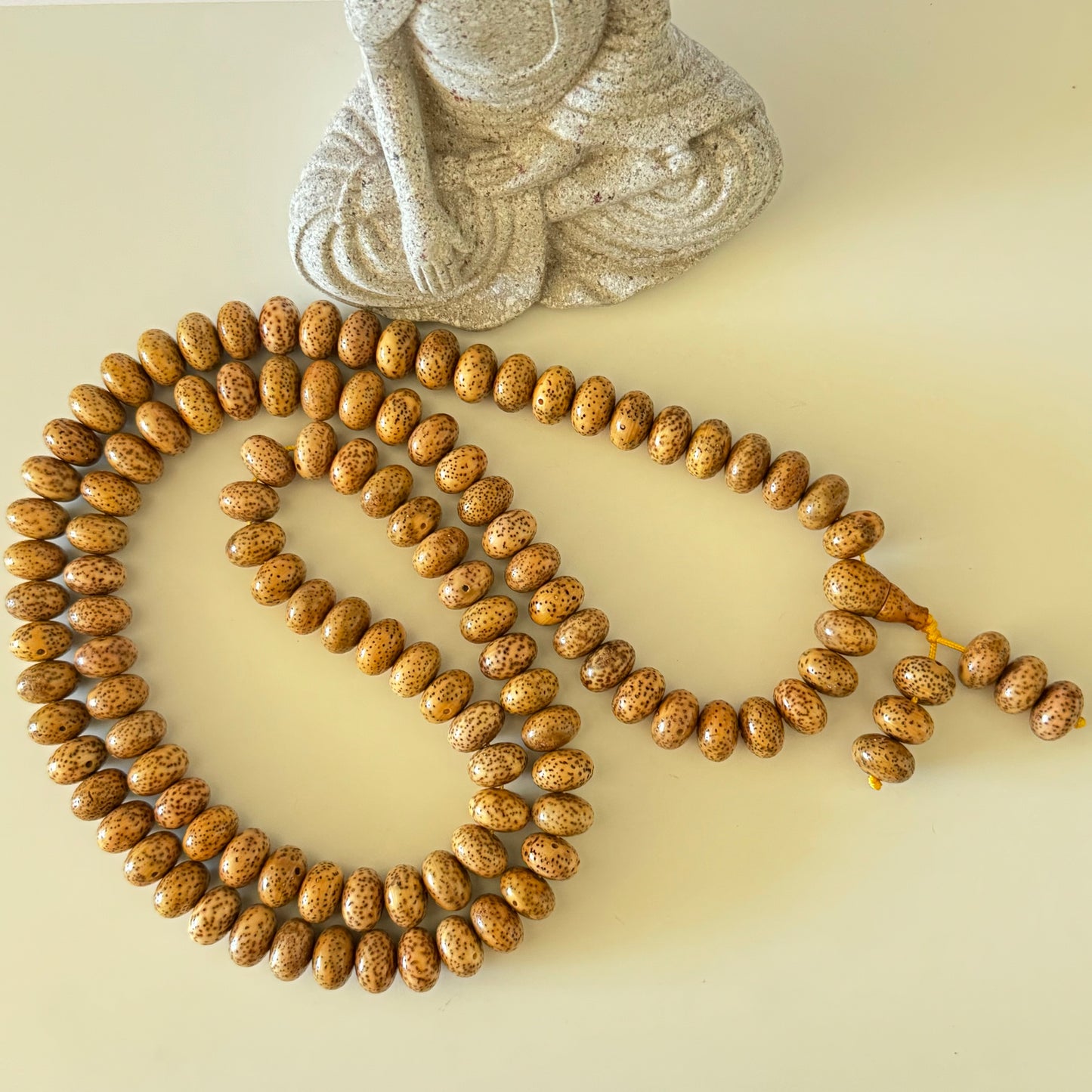 108 Tibetan Bodhi Lotus Seeds Disk Shape Mala