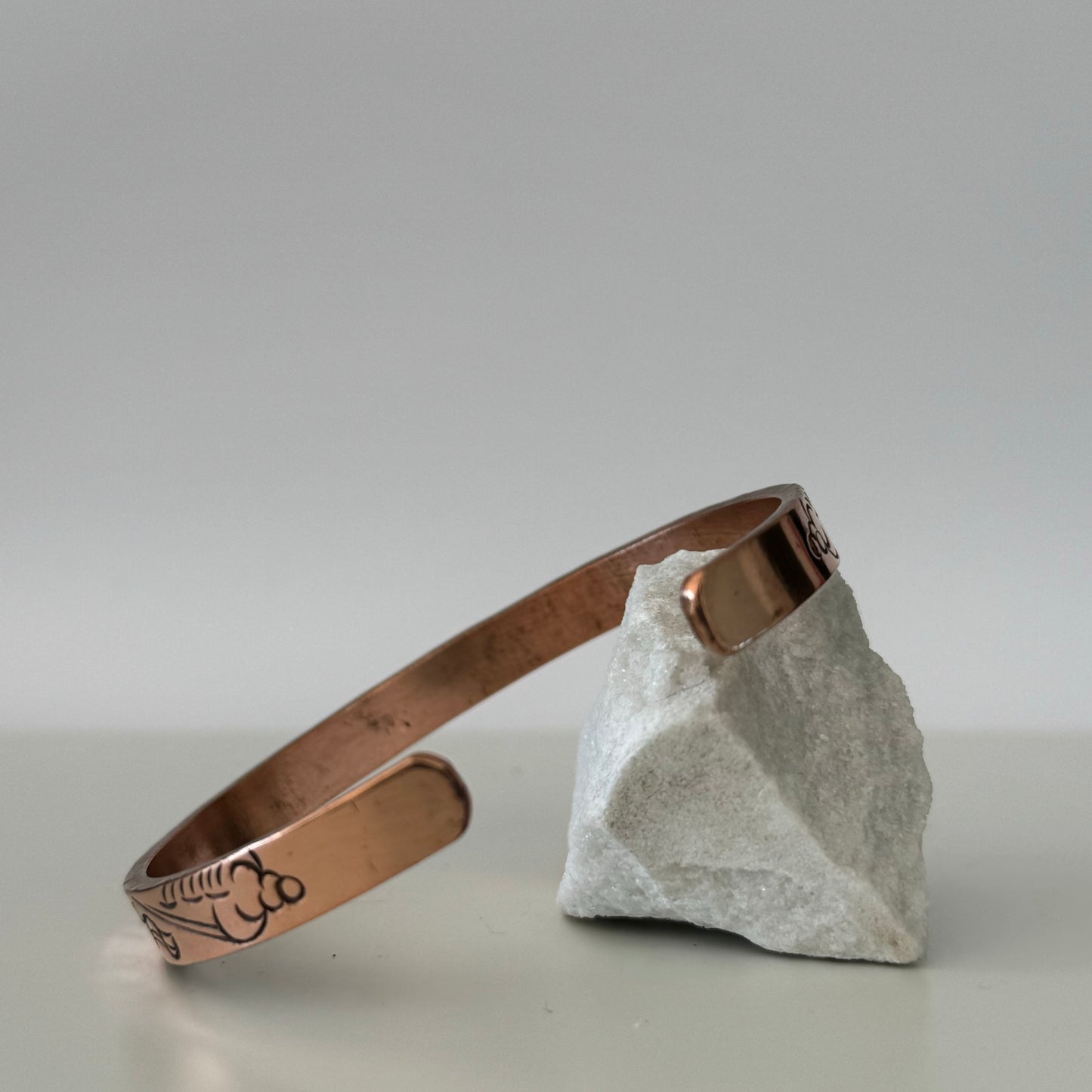 Copper - Om Mani Padme Hum Mantra Bracelet