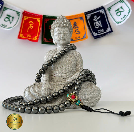 Stability - 108 Hematite Stone Mala