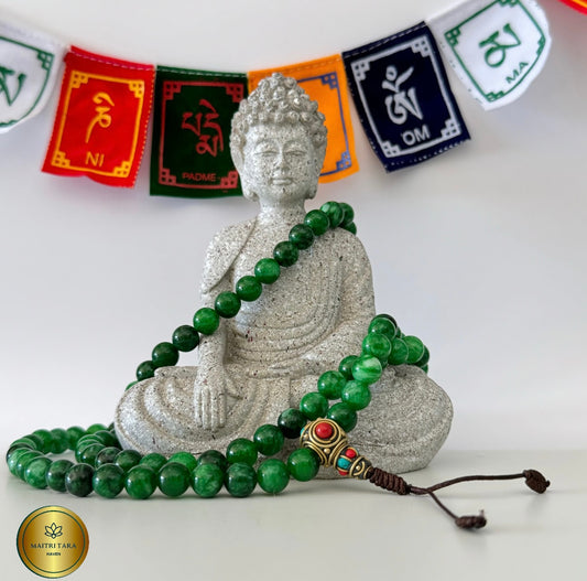 Serenity - Green Jade 108 Stone Mala