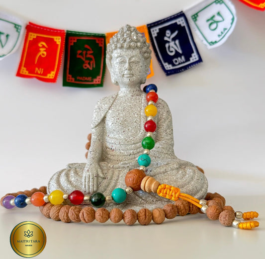 108 Bodhi Seed 7 Chakras Mala