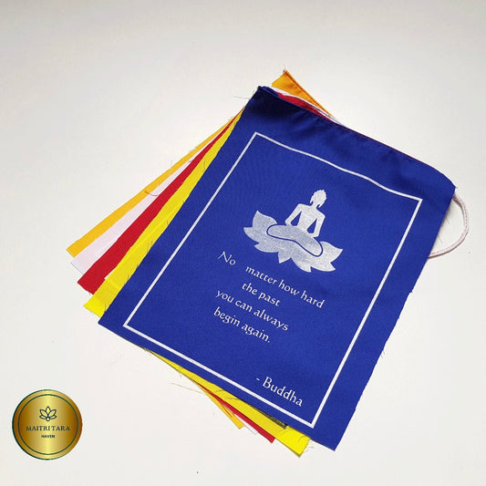 Meaningful Buddha Quote Prayer Flags