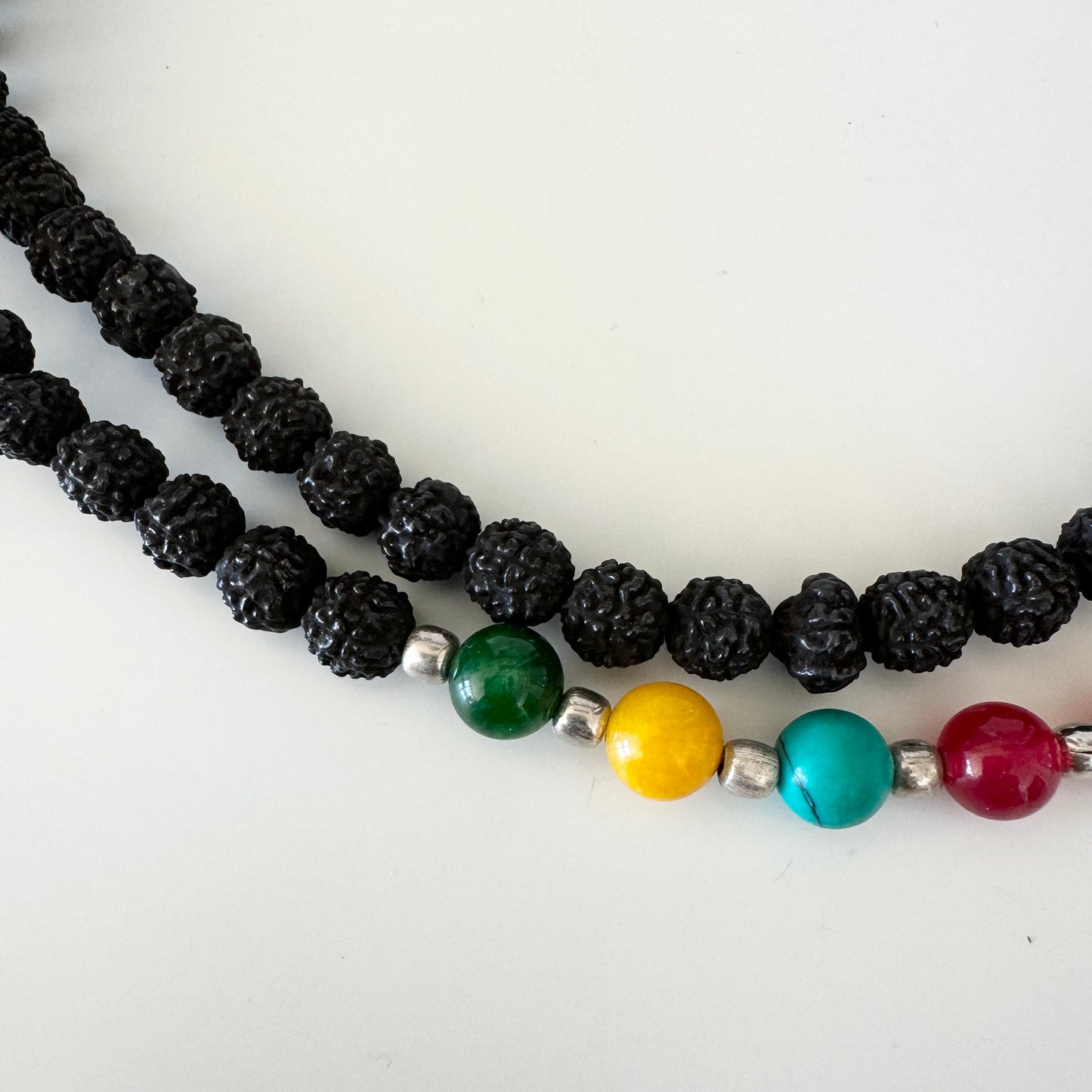 108 Rudraksha 7 Chakra Mala