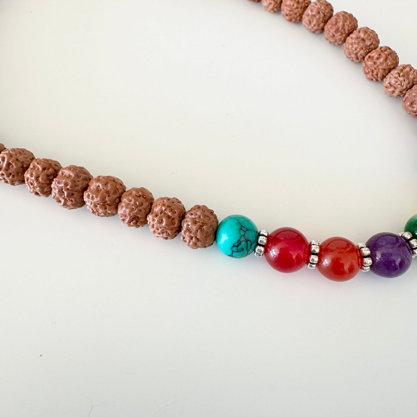 108 Rudraksha 7 Chakra Mala