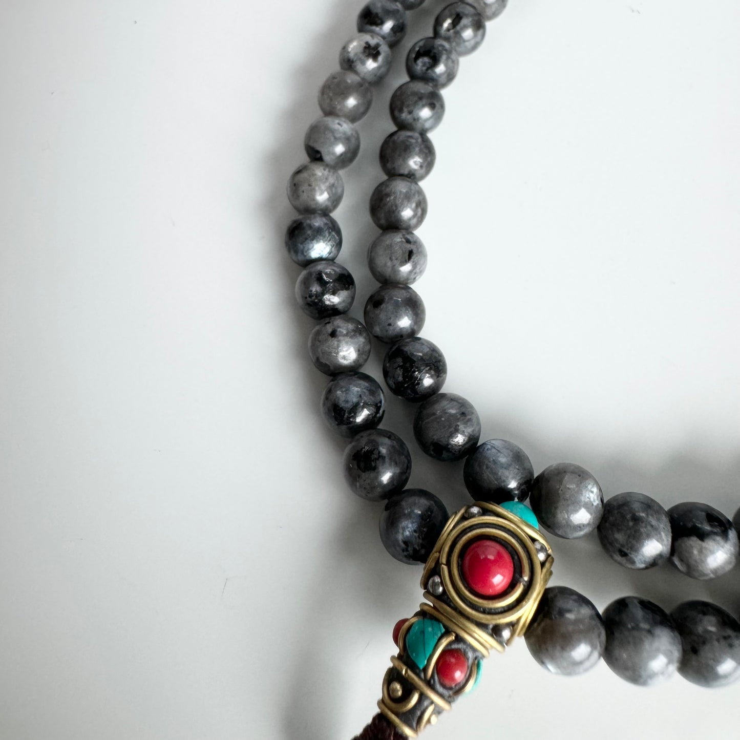 Stone mala bead 4mm